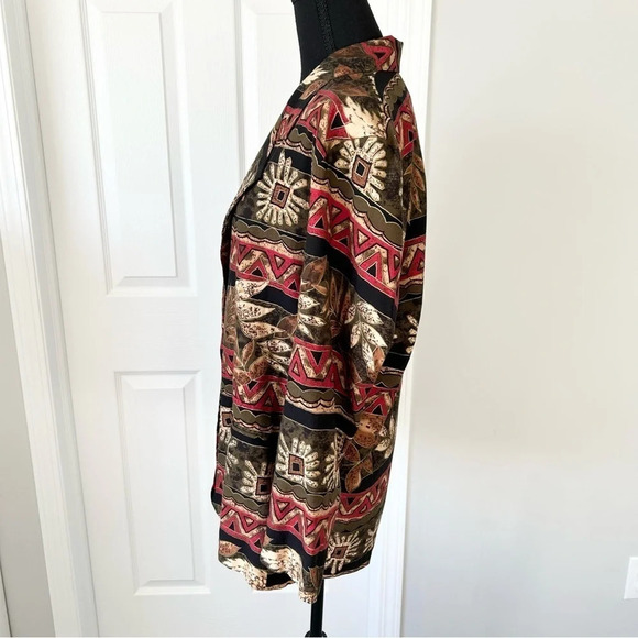 Vintage Hot Stuff Floral Pattern Western Style Lightweight Blazer Made in USA - Picture 2 of 16